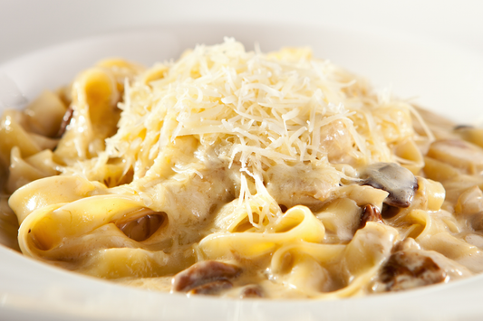 Tagliatelle with Bacon and Mushrooms